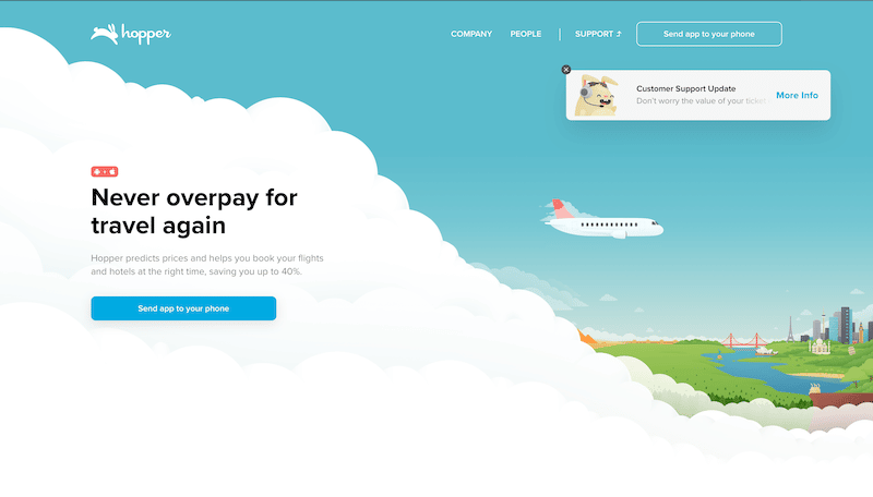 example of a great landing page